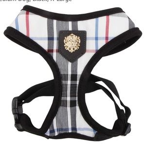 Puppies plaid dog harness designer look L